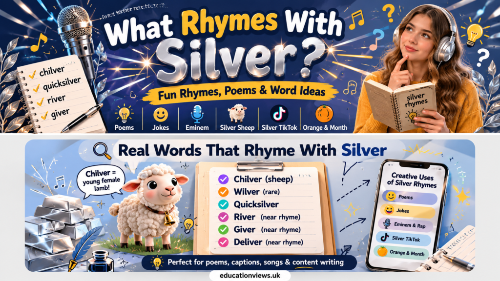 Real Words That Rhyme With Silver