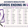 Find Accurate Results for Words Ending in UR