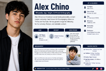 Alex Chino Wikipedia, Age, Height, Girlfriend & Biography