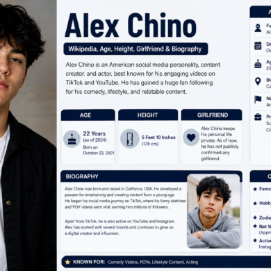 Alex Chino Wikipedia, Age, Height, Girlfriend & Biography