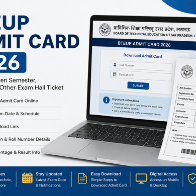 BTEUP Admit Card 2026 Download Guide, Exam Dates & PDF Link