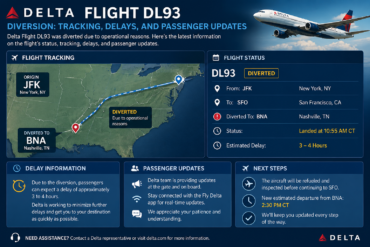 Delta Flight DL93 Diversion: Tracking, Delays, and Passenger Updates