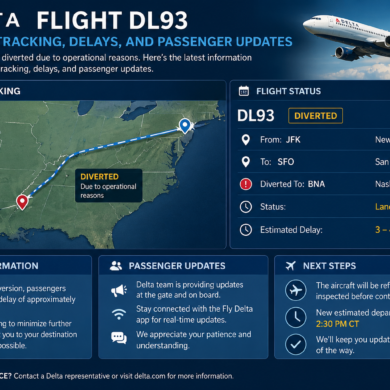 Delta Flight DL93 Diversion: Tracking, Delays, and Passenger Updates