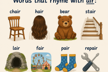 what rhymes with air