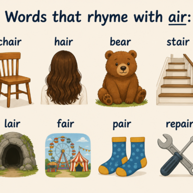 what rhymes with air