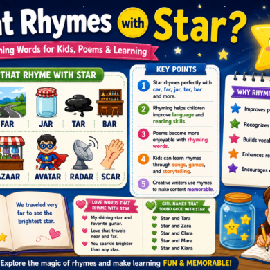 what rhymes with star