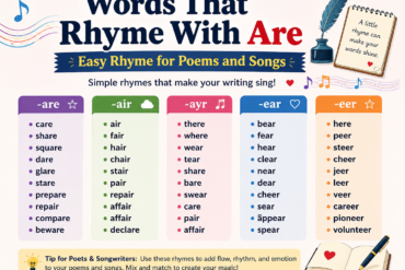words that ryme with are