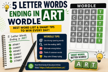 5 Letter Words Ending in ART Wordle – Best Word List & Tips