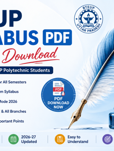 BTEUP Syllabus PDF 2026 Download Complete UP Polytechnic Semester Guide
