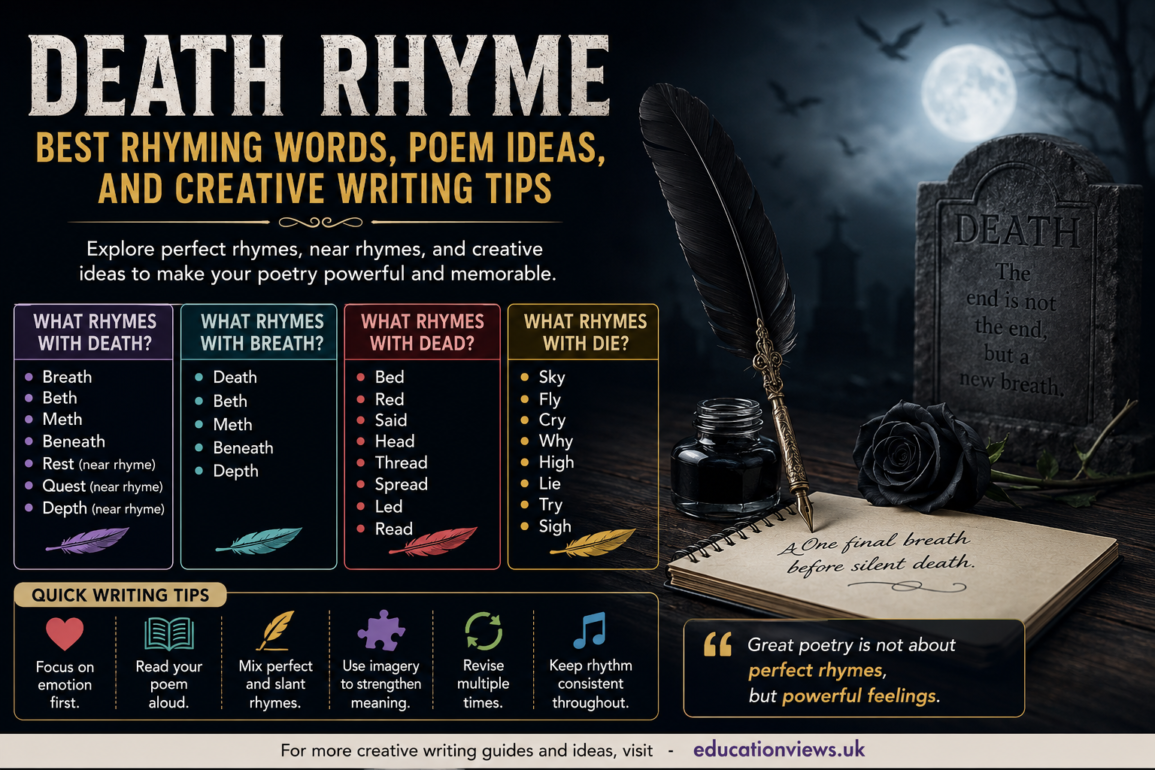 Death Rhyme: Best Rhyming Words, Poem Ideas, and Creative Writing Tips