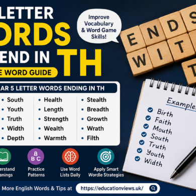Five Letter Words That End in TH: Complete Word Guide