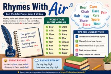 Rhymes With Air: Best Words for Poems, Songs & Writing