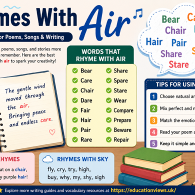 Rhymes With Air: Best Words for Poems, Songs & Writing