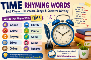 Time Rhyming Words: Best Rhymes for Poems and Songs