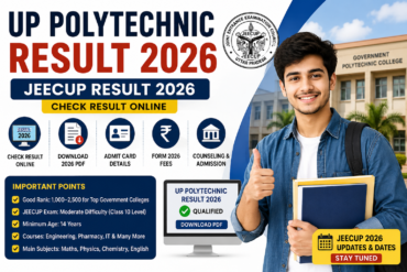 UP Polytechnic Result 2026: Check JEECUP Result Online