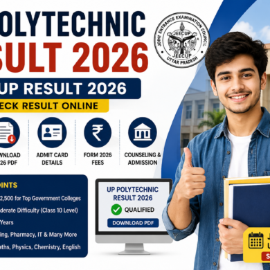 UP Polytechnic Result 2026: Check JEECUP Result Online