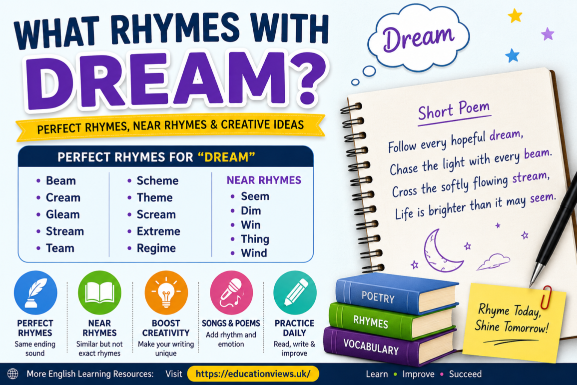 What Rhymes With Dream? Best Rhyming Words for Poems & Songs