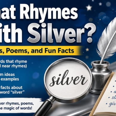 What Rhymes With Silver? Words, Poems, and Fun Facts