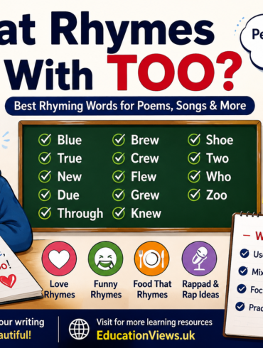 What Rhymes With Too? Best Words for Poems and Songs