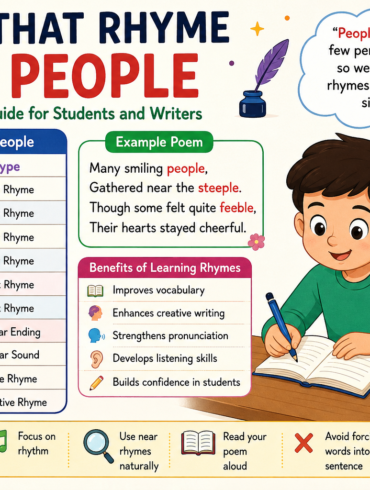 Words That Rhyme With People: Easy Rhyming Guide for Students and Writers