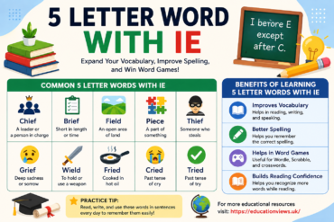 5 Letter Word with IE: Complete Guide with Examples for Students (2026)
