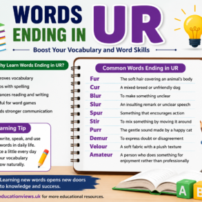Words Ending in UR: Complete List, Meanings, and Learning Guide