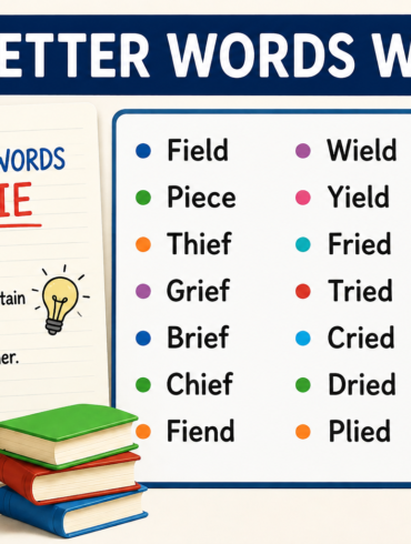 five letter words with ie