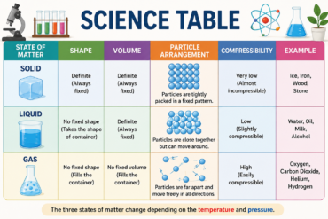science table