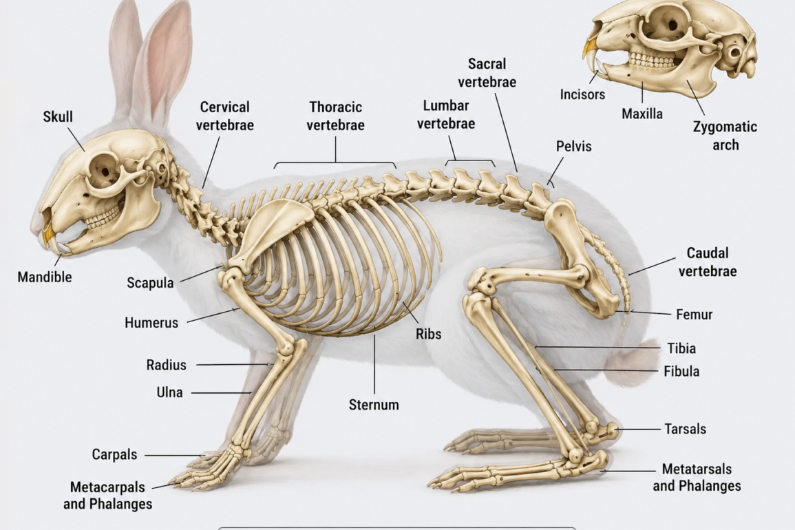 skeleton of rabbit