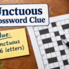 unctuous crossword clue