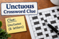 unctuous crossword clue