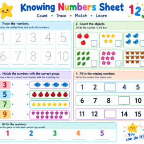 knowing numbers sheet