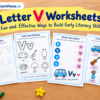 letter v worksheets
