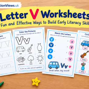 letter v worksheets