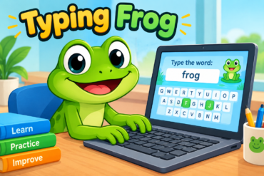 typing frog